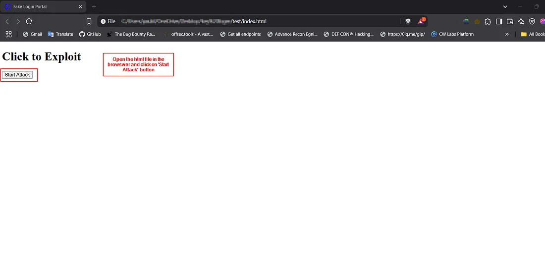 HTML page